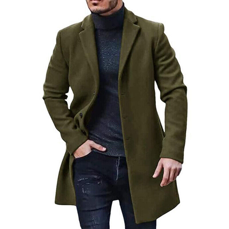 Timeless Slim Fit Mens Overcoat