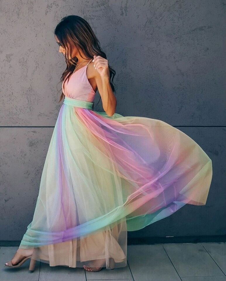 Colorful Summer Tank Dress for Women