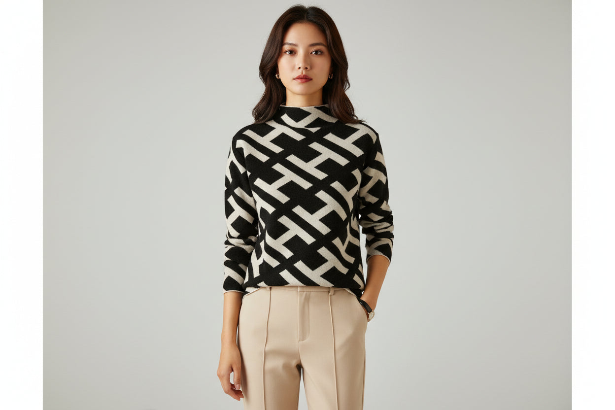 Classic Women's Knit Sweater - Luxivelle