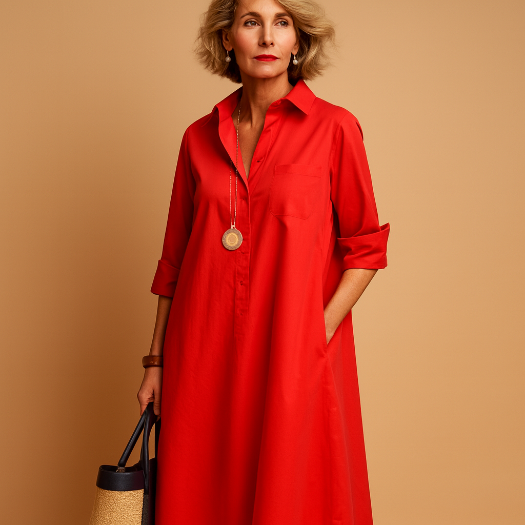 Classic Fit Polo Dress for Ladies - Luxivelle