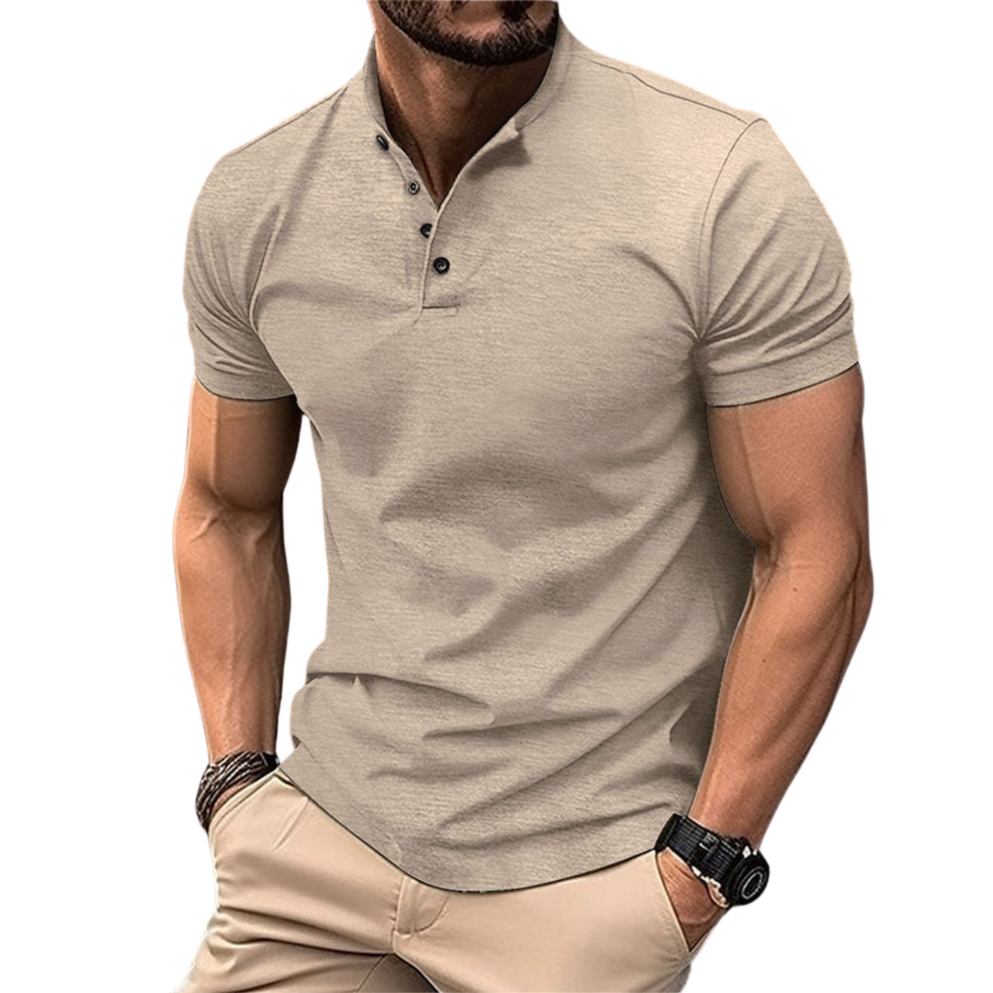 Classic Casual Short Sleeve Polo Shirt for Men