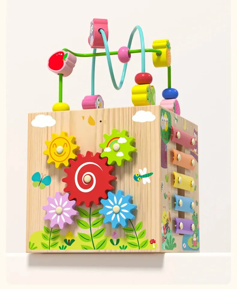 Educational Wooden Toy Block for Kids 18 Months Up