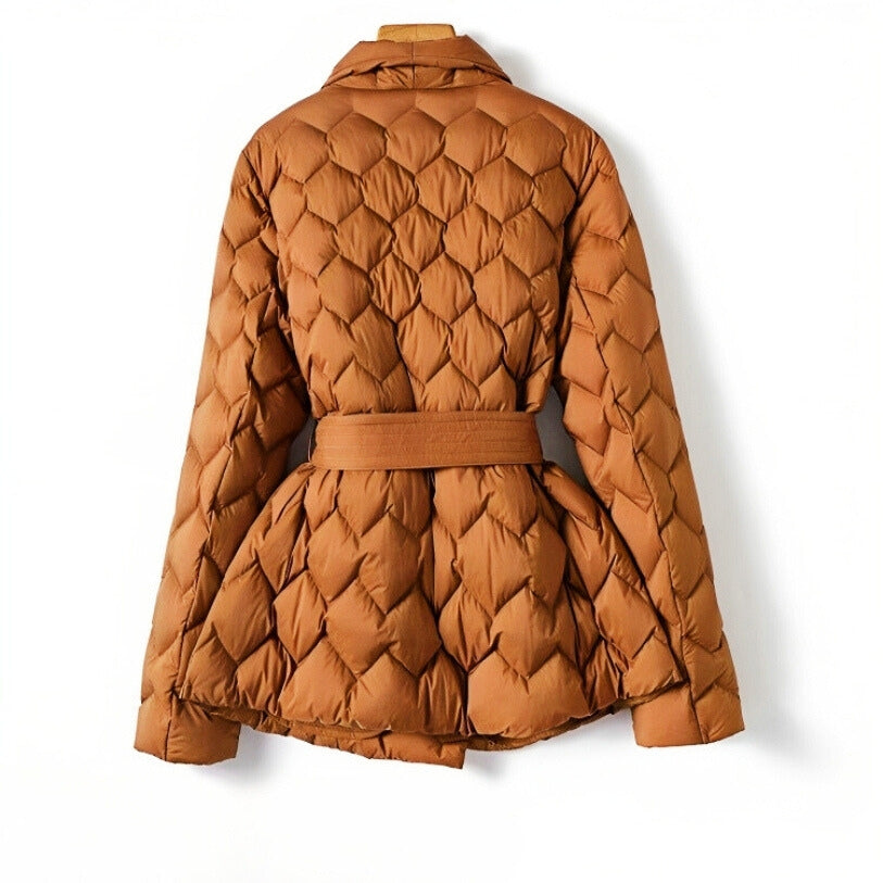 Warm Quilted Down Jacket for Ladies