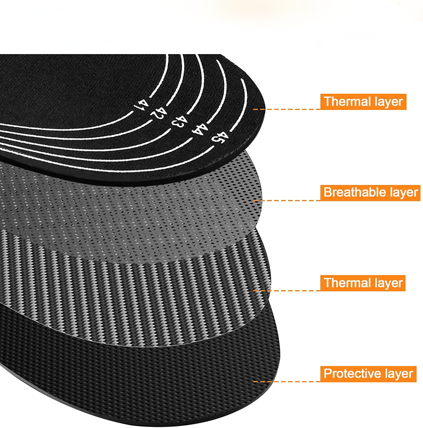 Warm Heating Insoles for Boots and Outdoor Shoes