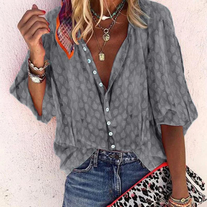 Fashionable Short Sleeve Women's Blouse