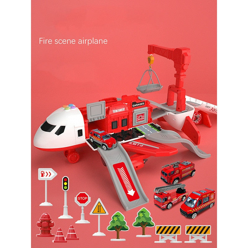 Ultimate Airplane Playset with 20 Piece Vehicle Set