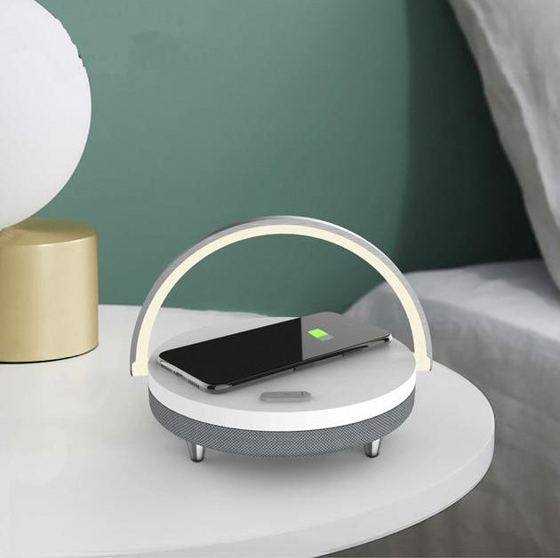 Versatile LED Desk Lamp with Bluetooth Speaker & Charger