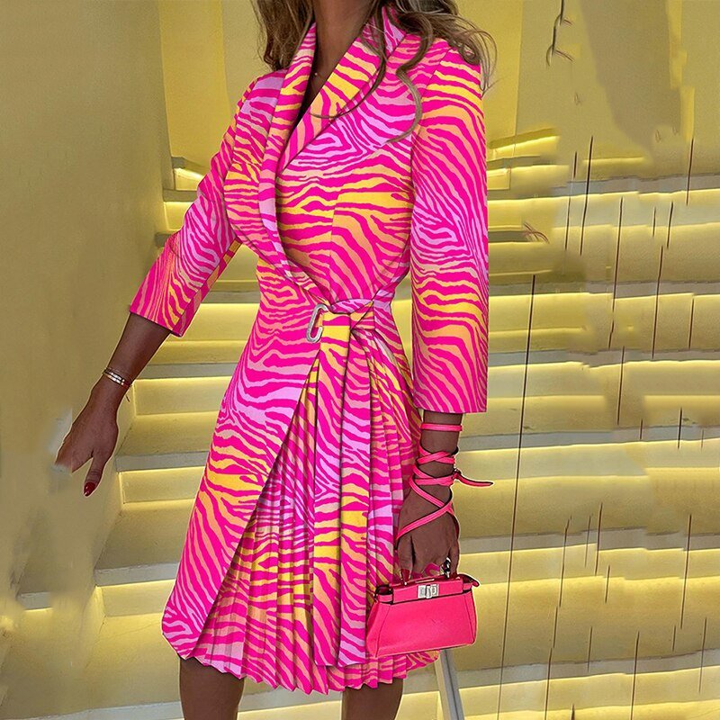 Ladies' Classic Waist Belt Dress
