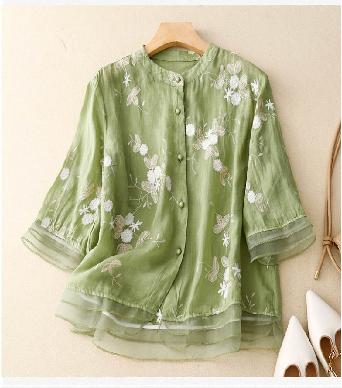 Variant image for Eloise | Women's Blouse with Elegant Embroidery-13