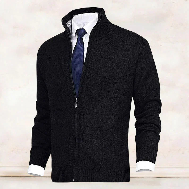 Warm Crew Neck Zip Cardigan for Men - Luxivelle