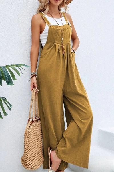 Summer Women's Strapless Loose Fit Jumpsuit