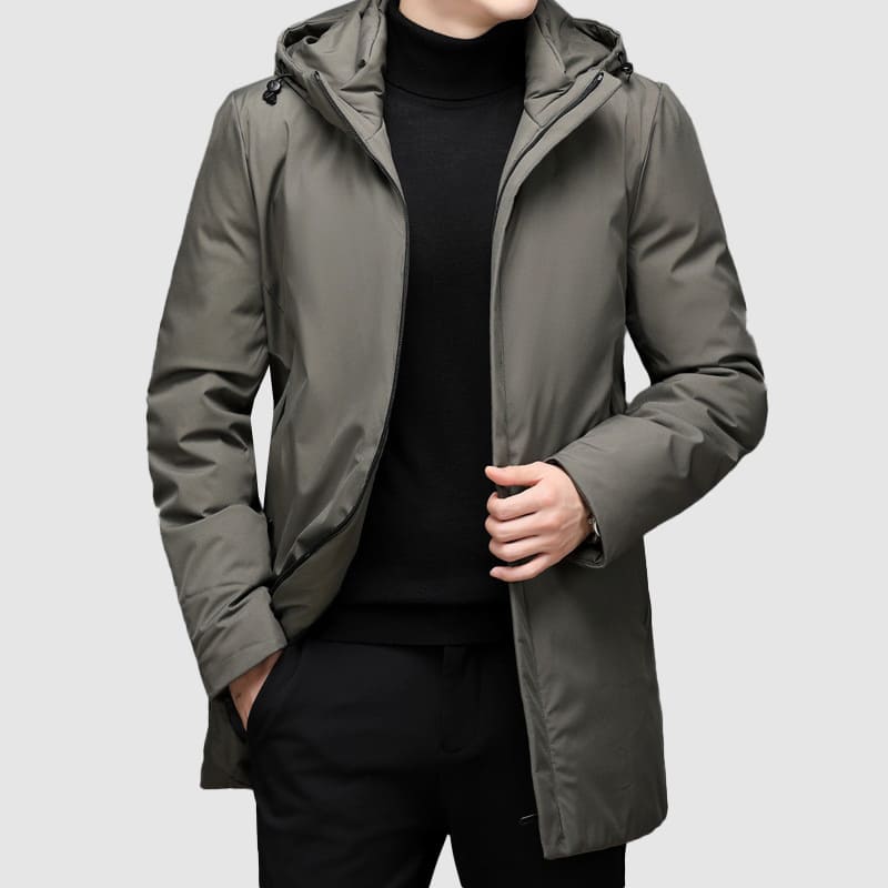 Warm Insulated Mens Parka Coat - Luxivelle