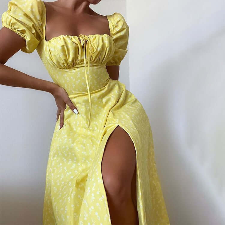 Beautiful Floral Sundress - Casual Midi Dress