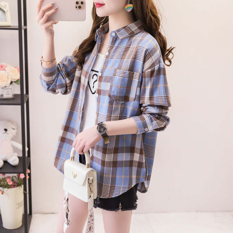 Ladies Classic Flannel Shirt
