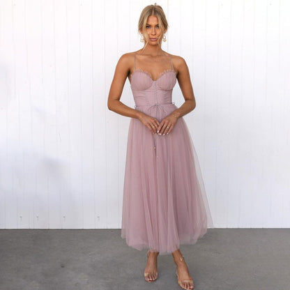 Ladies Breathable Semi Formal Party Dress
