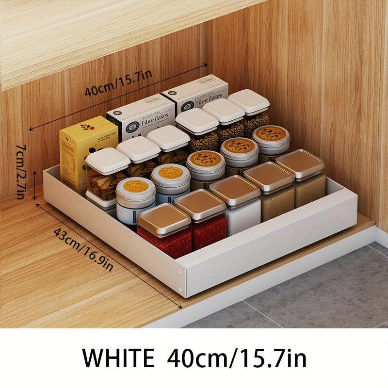 Compact Kitchen Slide Out Storage Shelf Organizer