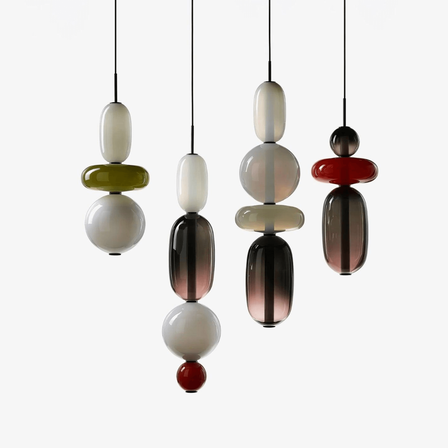 Vibrant Glass Drop Ceiling Light