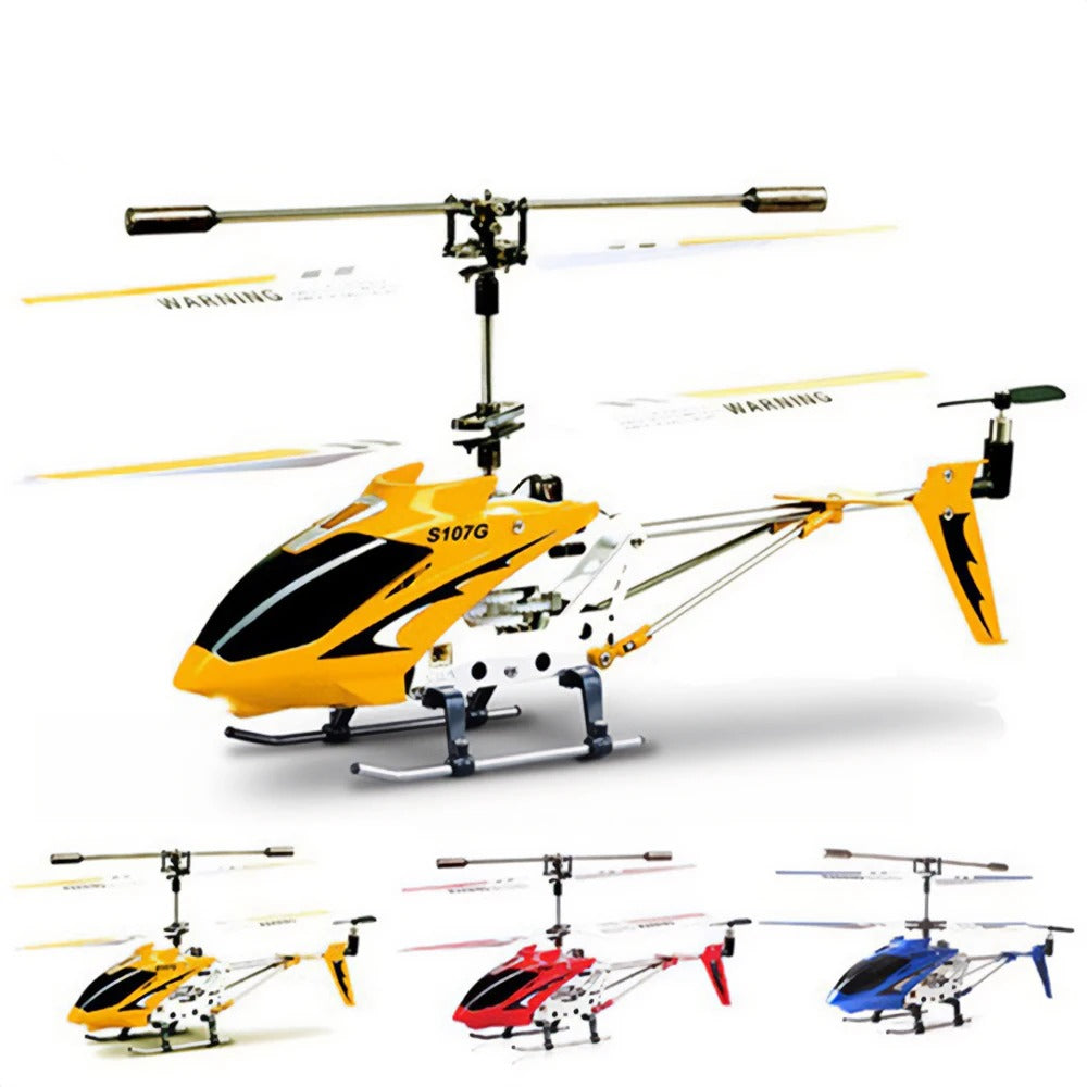 Durable Small RC Helicopter with Gyro - Red