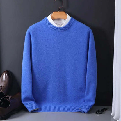 Premium Men's Cozy Cashmere Crew Sweater