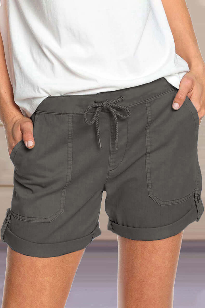 Comfortable Elastic Waist Women's Shorts