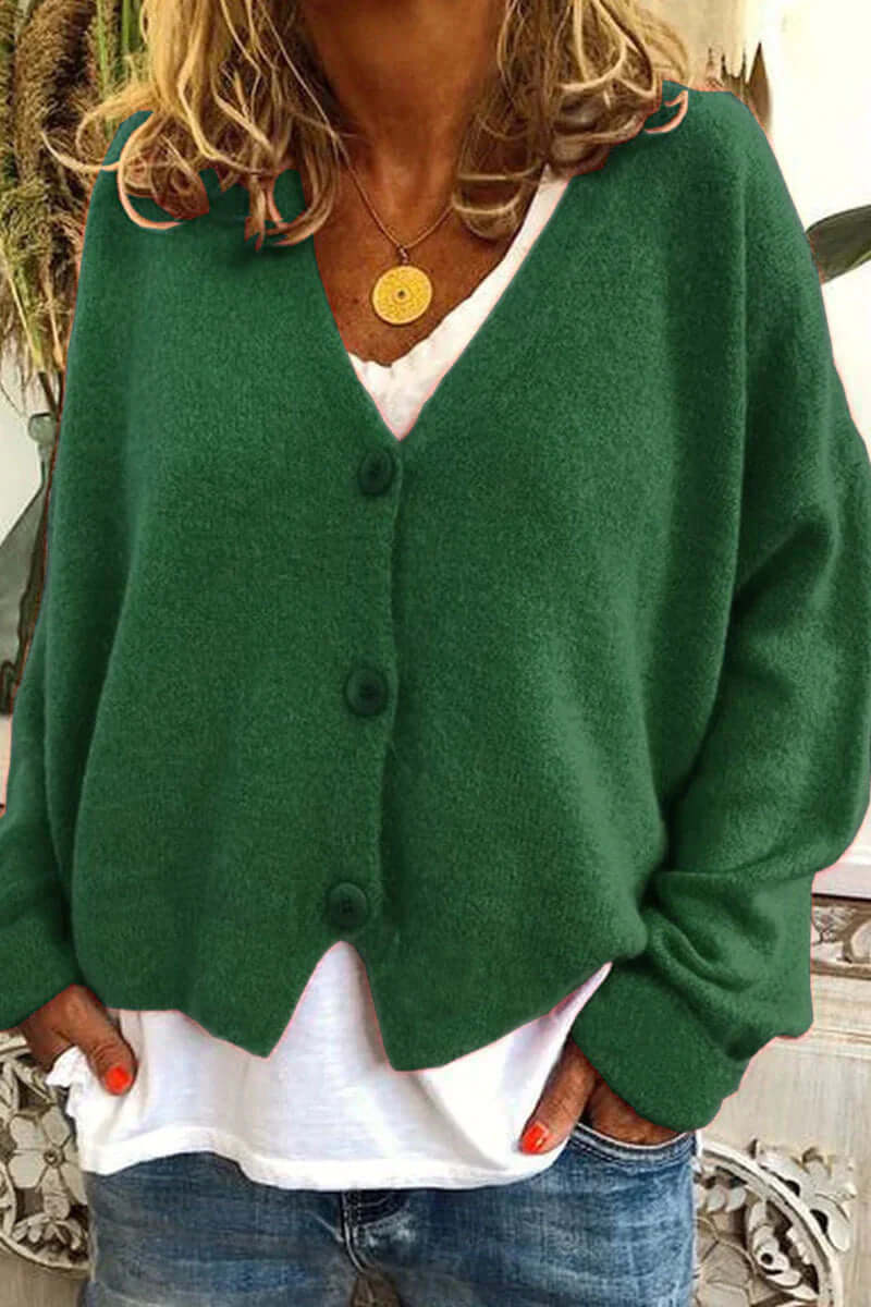 Colorful Patchwork Open Front Women's Cardigan