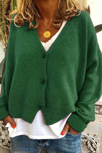 Colorful Patchwork Open Front Women's Cardigan