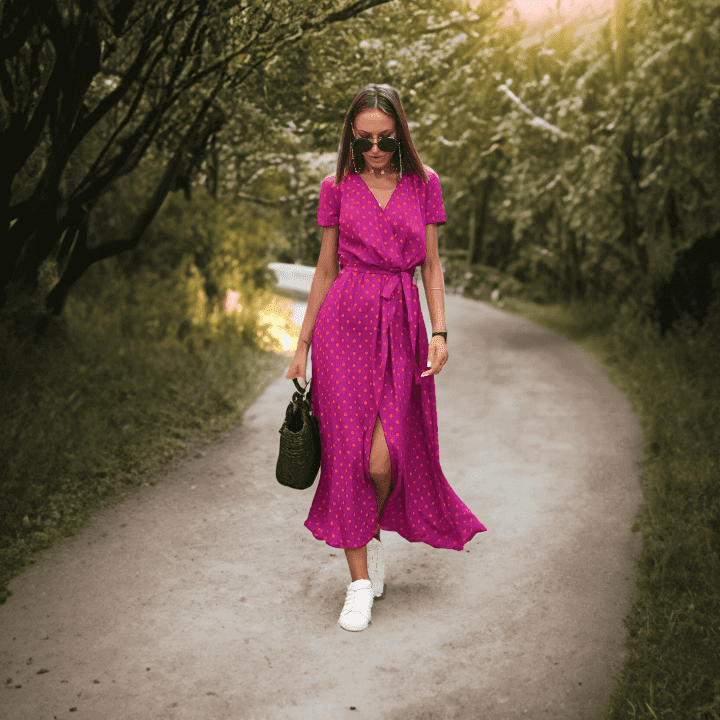 Vibrant Stripe Casual Sundress