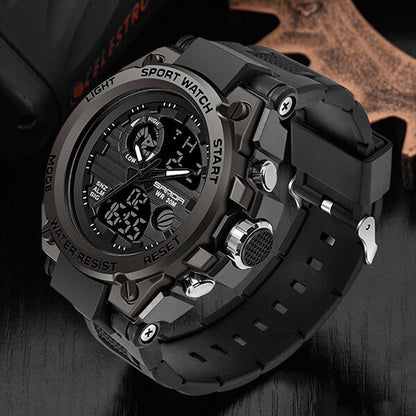 Tough Outdoor Men's Watch – Waterproof Analog Digital Watch