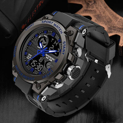 Tough Outdoor Men's Watch – Waterproof Analog Digital Watch