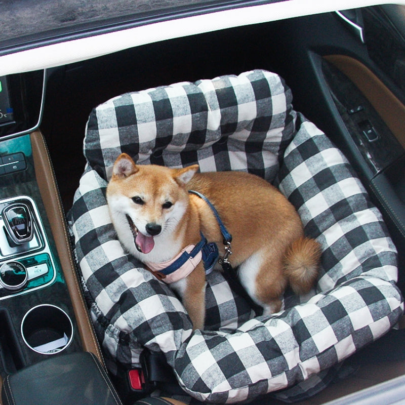 Cozy Pet Car Bed - Safe, Comfortable Dog Travel Carrier