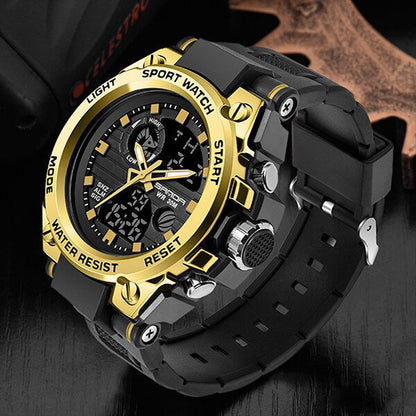 Tough Outdoor Men's Watch – Waterproof Analog Digital Watch
