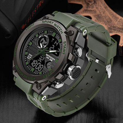 Tough Outdoor Men's Watch – Waterproof Analog Digital Watch