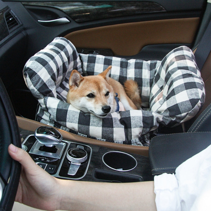 Cozy Pet Car Bed - Safe, Comfortable Dog Travel Carrier