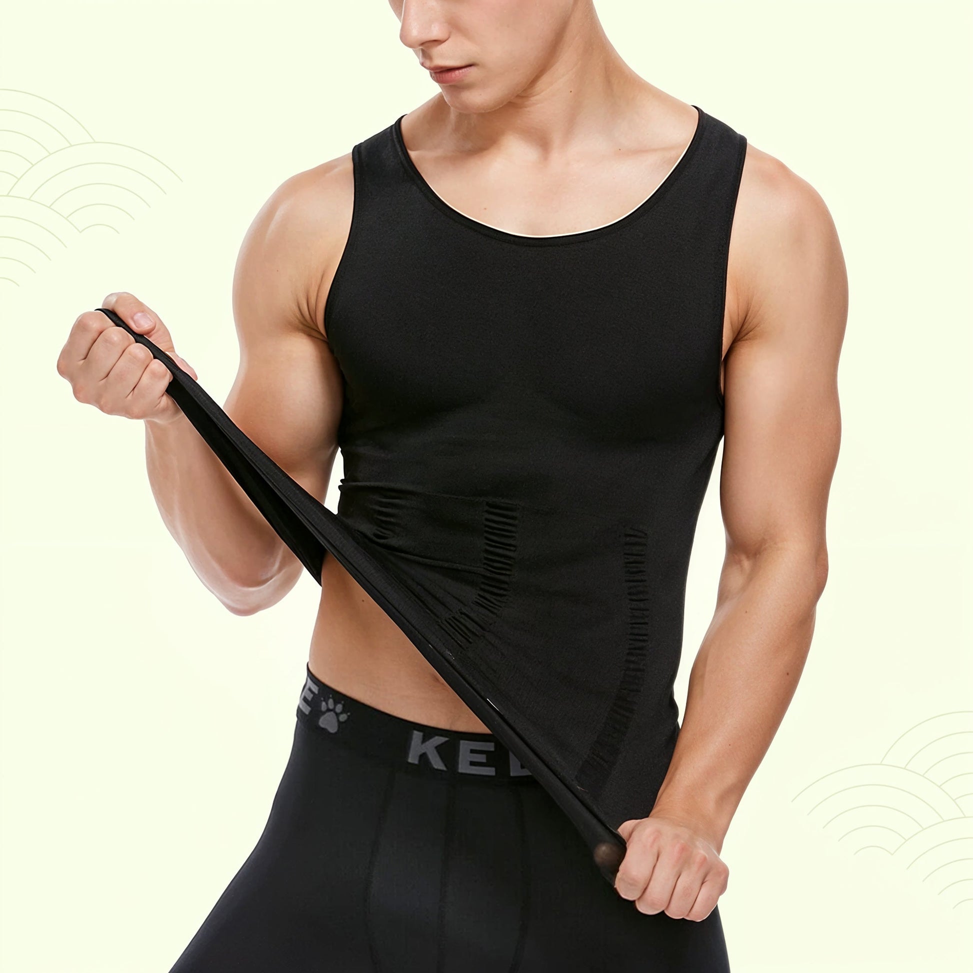 Men's Fitted Shapewear Tank Top - Luxivelle