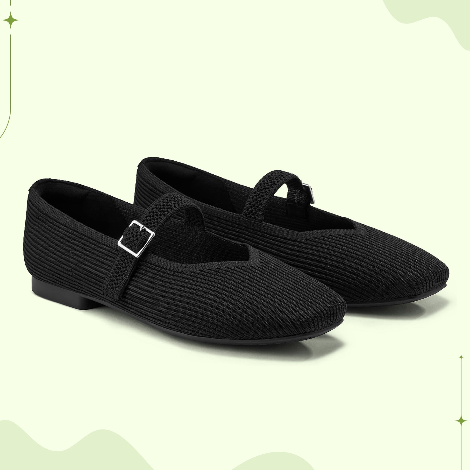 Comfortable Flat Square Toe Sandals - Luxivelle