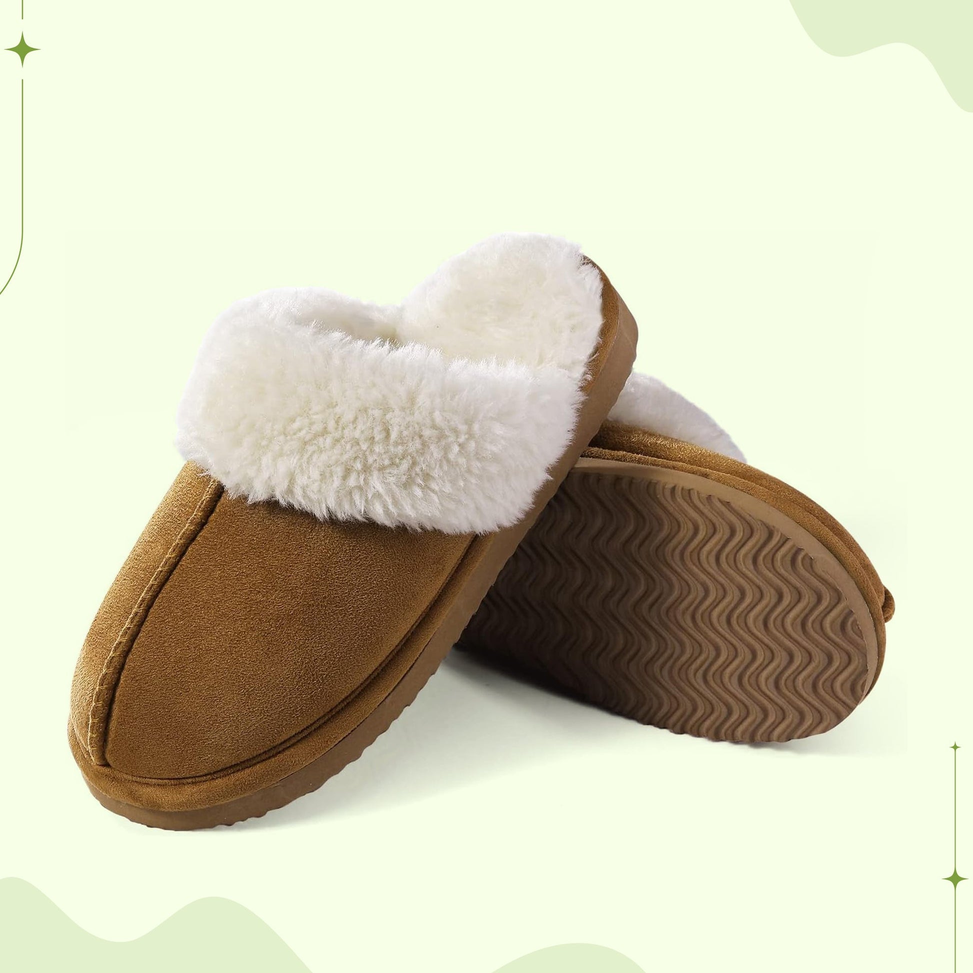 Soft Suede Wool Slippers - Luxivelle