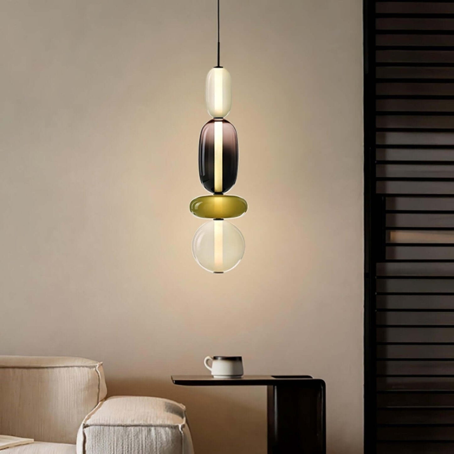 Vibrant Glass Drop Ceiling Light