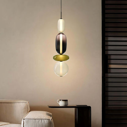 Vibrant Glass Drop Ceiling Light