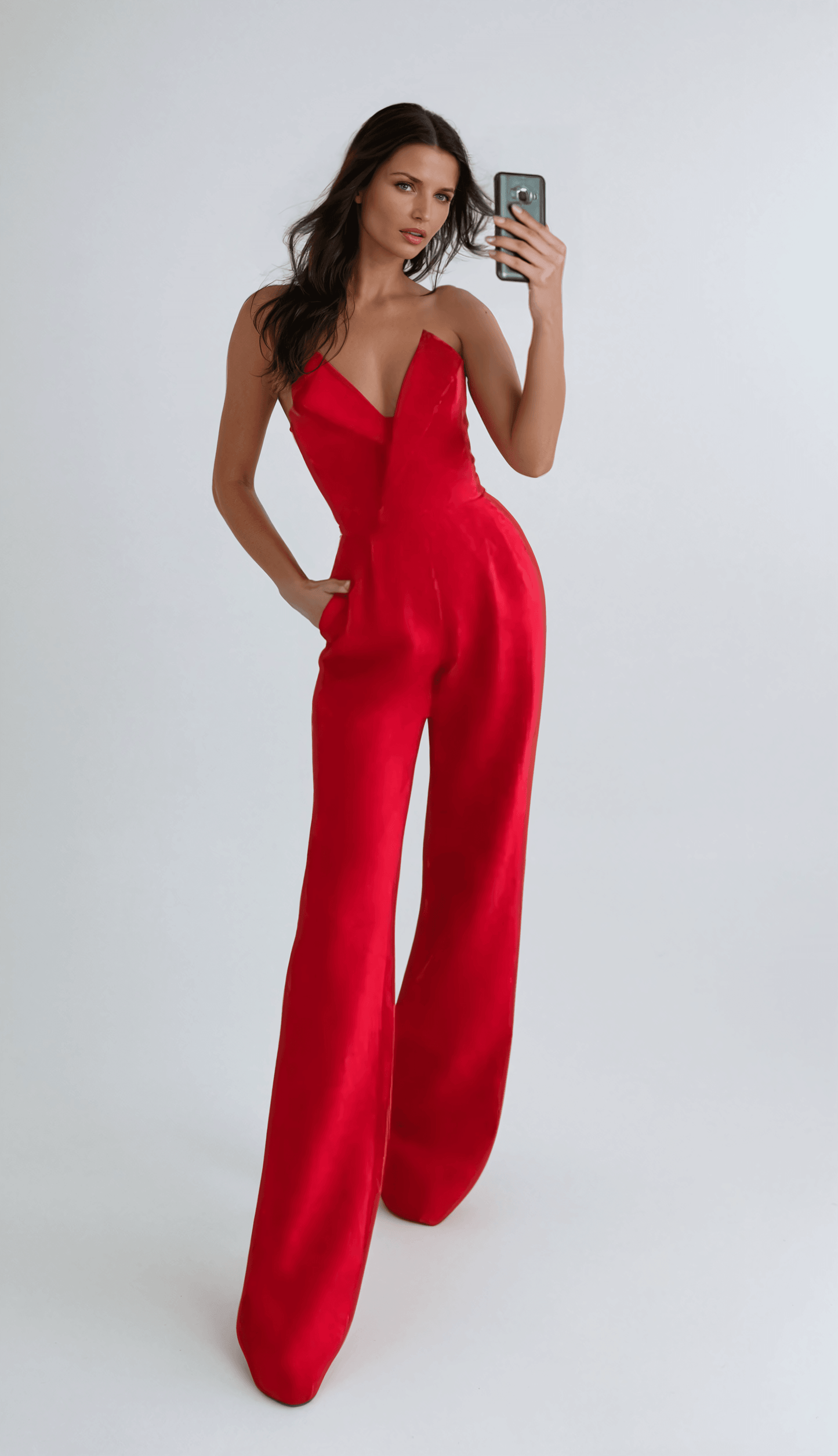 Professional Women's Office Jumpsuit - Luxivelle