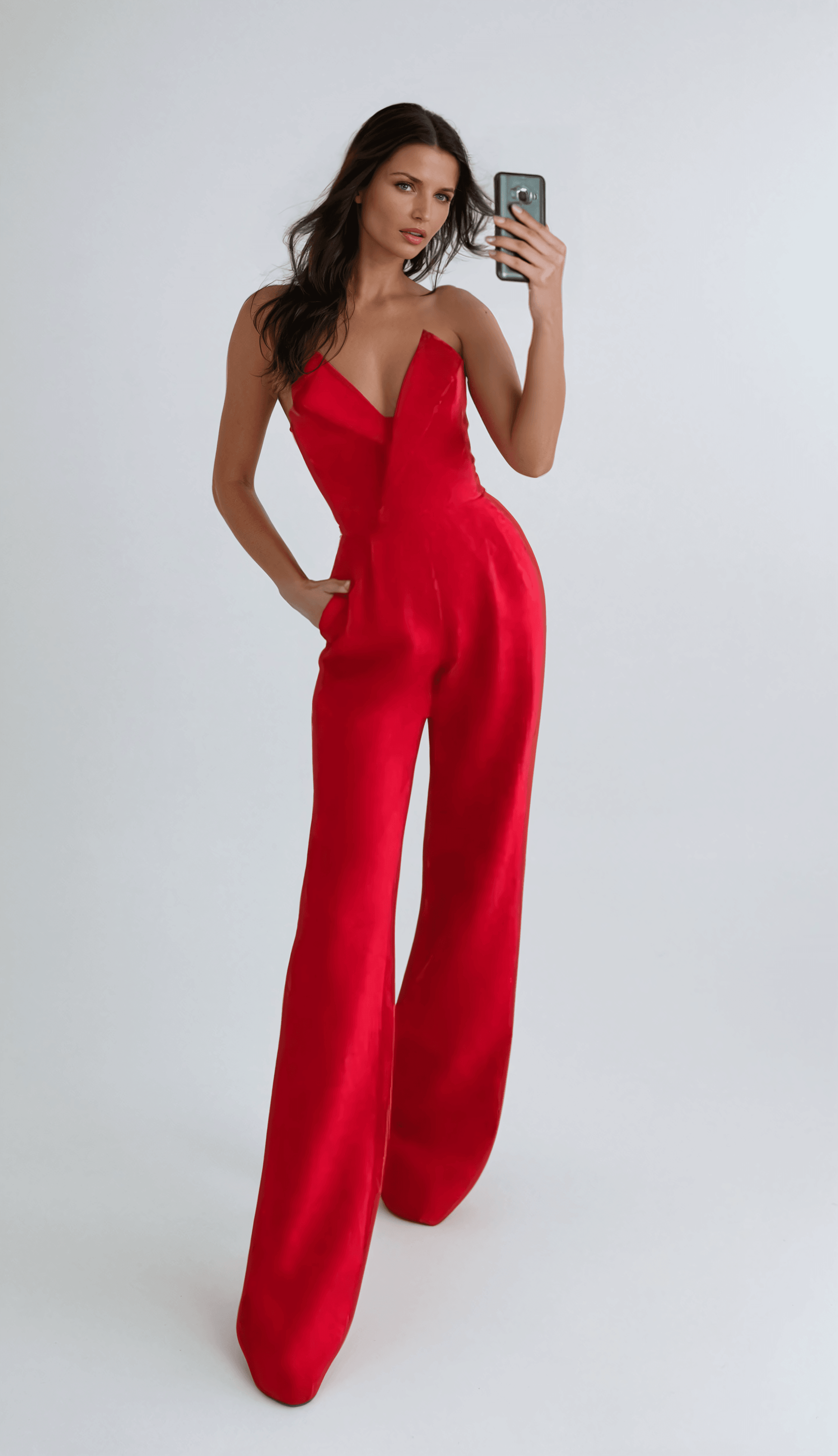 Professional Women's Office Jumpsuit - Luxivelle