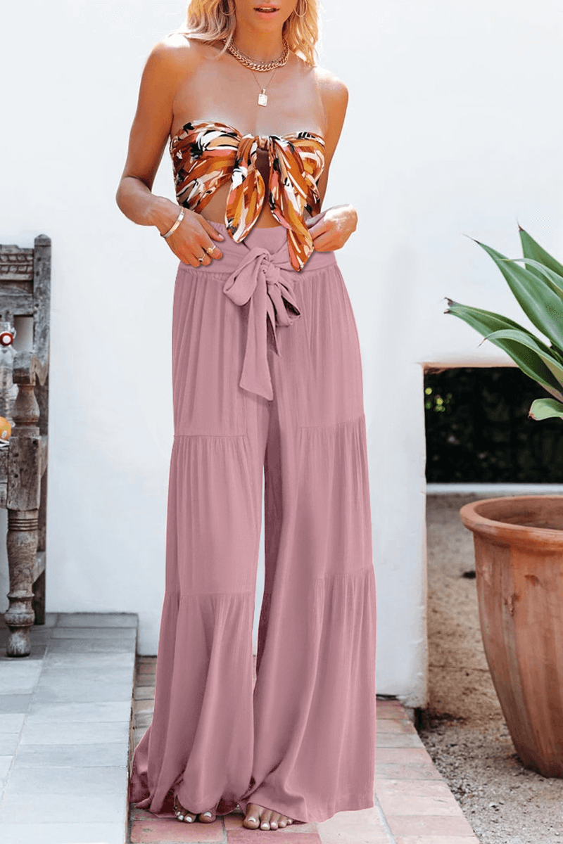 Comfortable Women's Relaxed Fit Wide Leg Trousers