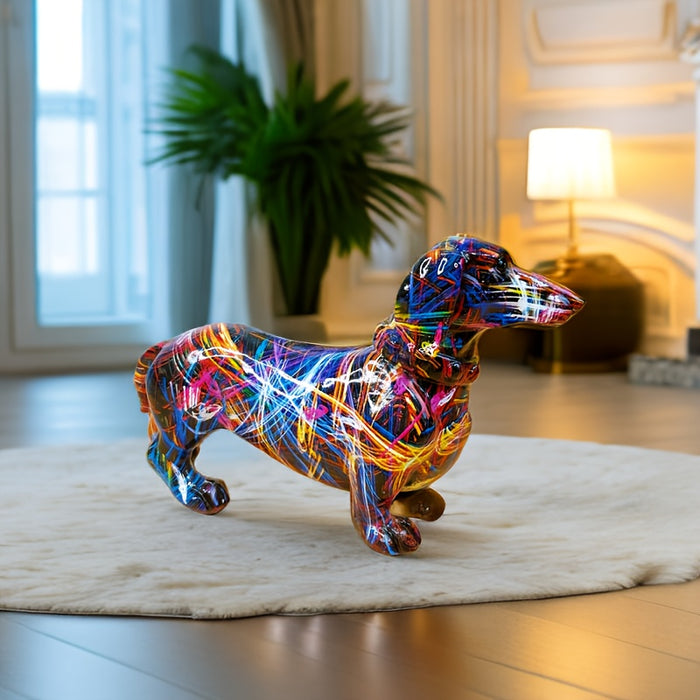 Fun Dog Figurine Dachshund Home Decor
