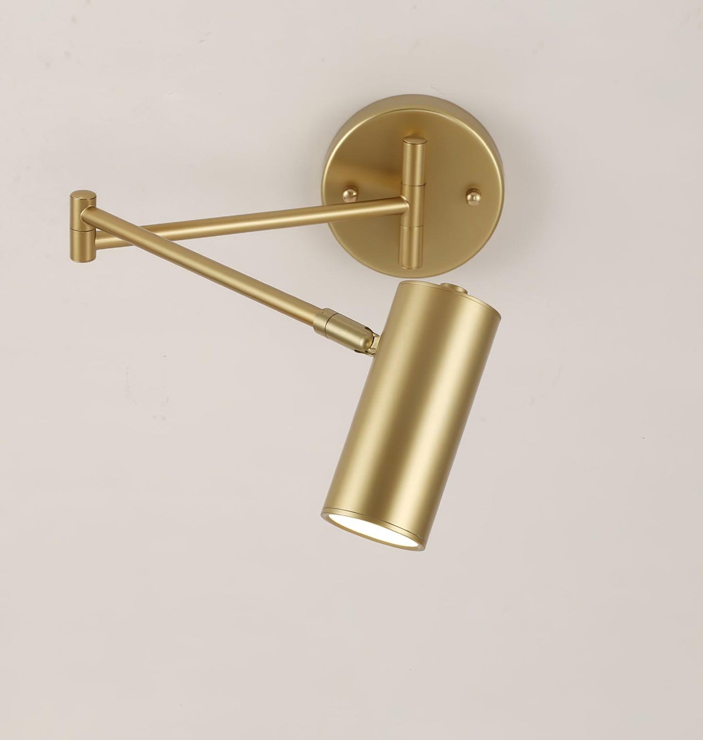 Flexible Brushed Steel LED Wall Light with Arm
