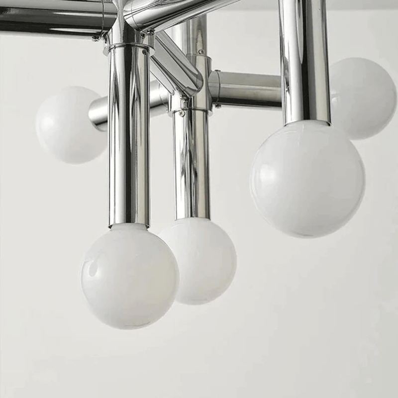 Luxury Chrome Crystal Pendant Light, 80cm Diameter