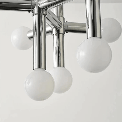 Luxury Chrome Crystal Pendant Light, 80cm Diameter