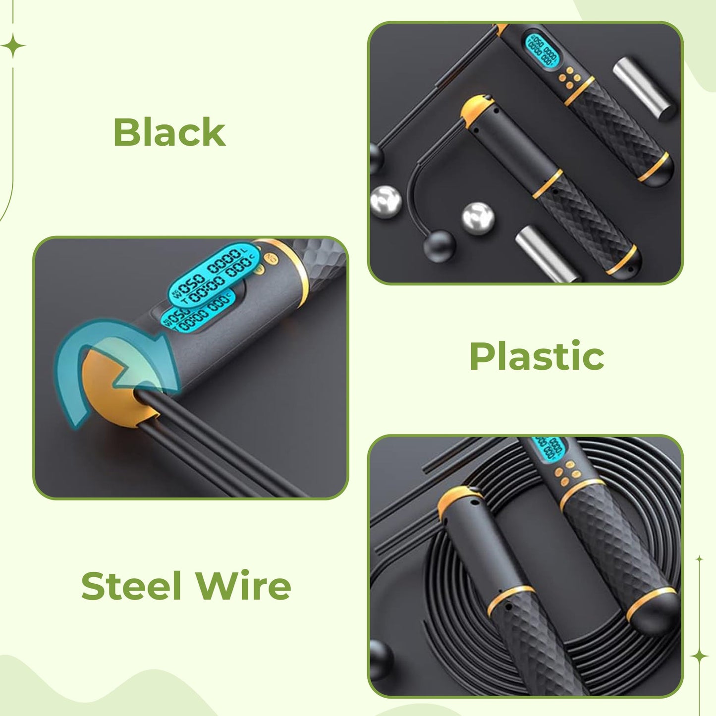 Smart Fitness Jump Rope with Digital Counter