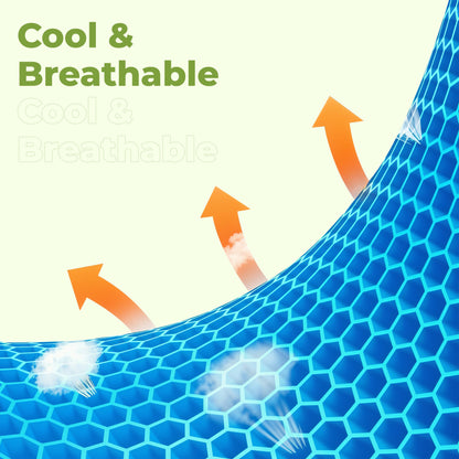 Ergonomic Memory Foam Chair Cushion for Back Support