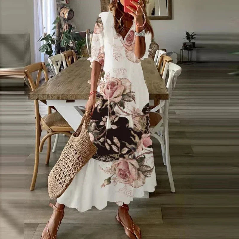 Chic Long Summer Dress for Ladies