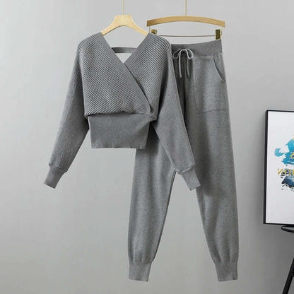 Soft Women's Knit Jogger Lounge Set