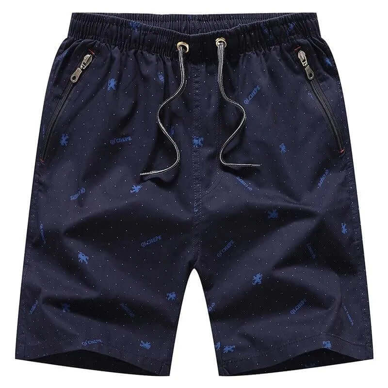 Comfortable Men's Lightweight Summer Shorts with Zip Pocket
